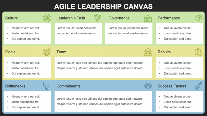 Agile Leadership Canvas PPT Slide 1