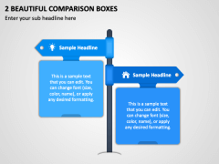 2 Beautiful Comparison Boxes PPT Slide 1