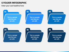 6 Folder Infographic PPT Slide 1