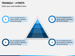 Triangle – 4 Parts PPT Slide 1