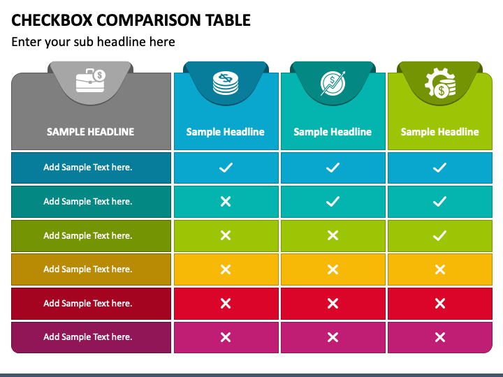 Powerpoint Comparison Table Template Free