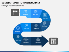 10 Steps - Start to Finish Journey PPT Slide 1