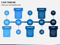 5 Day Timeline PPT Slide 1