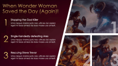 Wonder Woman Presentation Theme PPT Slide 6