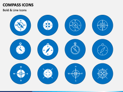 Compass Icons PPT Slide 2