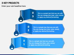 3 Key Projects PowerPoint Template and Google Slides Theme