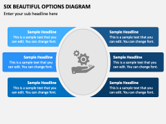 Six Beautiful Options Diagram PPT Slide 1