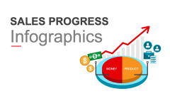 Sales Progress Infographics PPT Slide 1