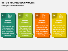 4 Steps Rectangular Process PPT Slide 1