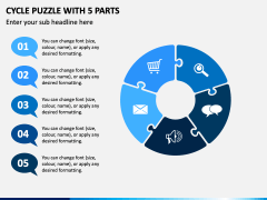 Cycle Puzzle With 5 Parts PPT Slide 1