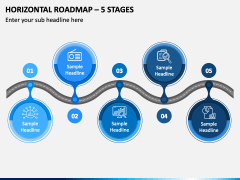 Horizontal Roadmap - 5 Stages PPT Slide 2