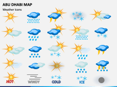 Abu Dhabi Map PPT Slide 7