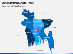 Dhaka Map PPT Slide 4