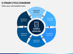 6 Stages Cycle Diagram PPT Slide 1