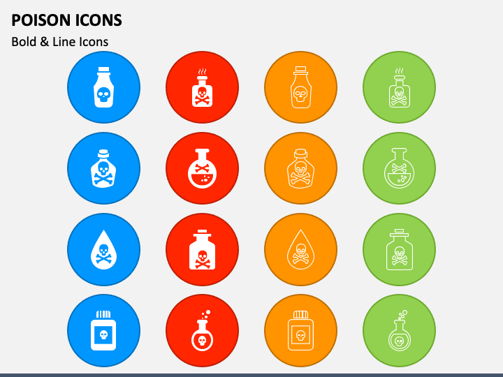 Poison Icons PPT Slide 1