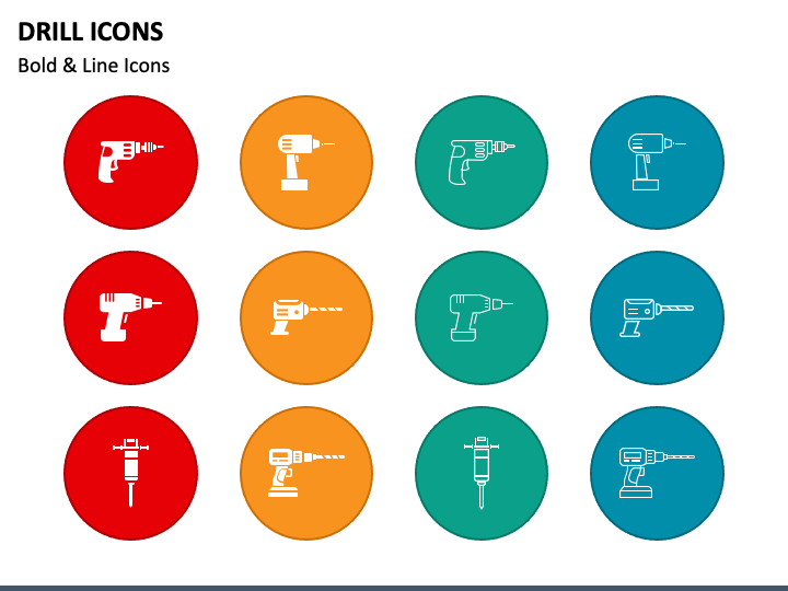 Drill Icons PPT Slide 1