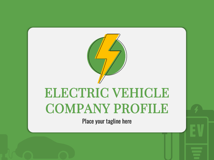 Electric Vehicle Company Profile PPT Slide 1