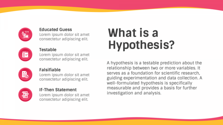 Hypothesis PowerPoint and Google Slides Template - PPT Slides