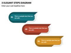 3 Elegant Steps Diagram PPT Slide 2