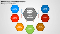 Stylish Hexagon with 7 Options PPT Slide 1