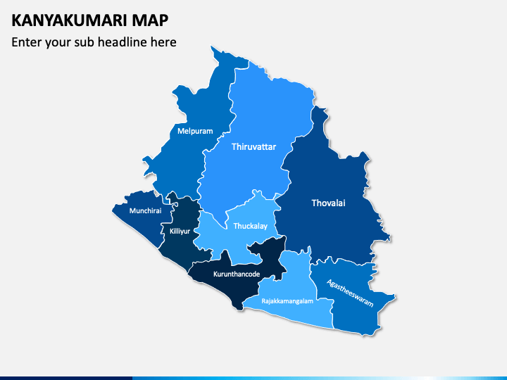 Kanyakumari Map PPT Slide 1