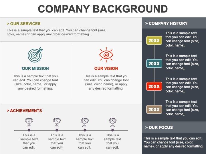 Company Background PowerPoint Template and Google Slides Theme