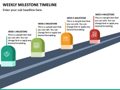 Weekly Milestone Timeline free PPT slide 2