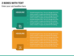 2 Boxes with Text PPT Slide 2