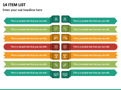 14 Item List PPT Slide 2