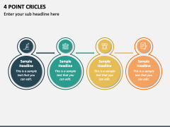 4 Point Cricles PPT Slide 2