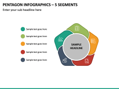 Pentagon Infographics – 5 Segments PPT Slide 2