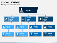 Vertical Hierarchy PowerPoint and Google Slides Template - PPT Slides