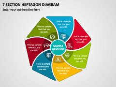 7 Section Heptagon Diagram PPT Slide 1