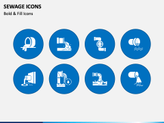 Sewage Icons PPT Slide 2