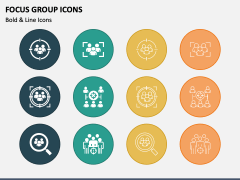Focus Group Icons PPT Slide 1