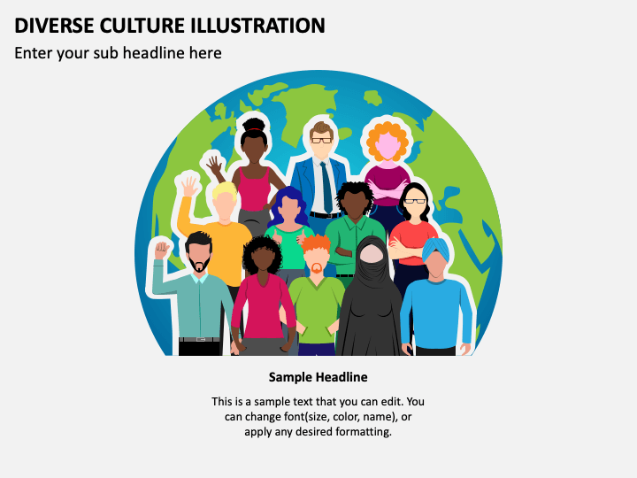 Diverse Culture Illustration PPT Slide 1