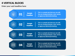 4 Vertical Blocks PowerPoint Presentation Slides - PPT Template