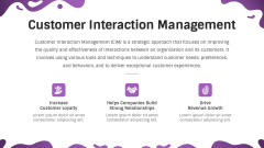 Customer Interaction Management PPT Slide 2