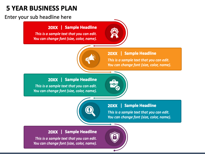 5 Year Business Plan PPT Slide 1