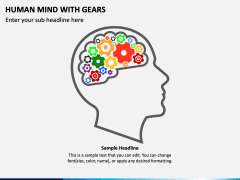Human Mind with Gears PPT Slide 2