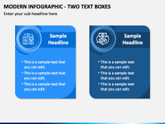 Modern Infographic - Two Text Boxes PPT Slide 2