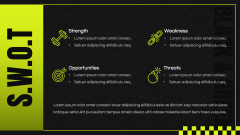 Black and Green Presentation Theme PPT Slide 7