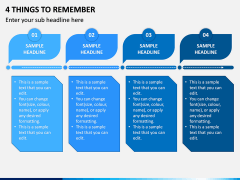 4 Things to Remember PPT Slide 1