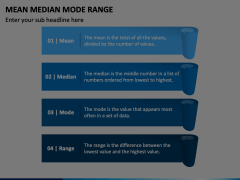 Mean Median Mode Range PowerPoint and Google Slides Template - PPT Slides