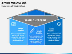 3 Parts Message Box PPT Slide 2