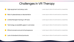 Virtual Reality Therapy PPT Slide 9