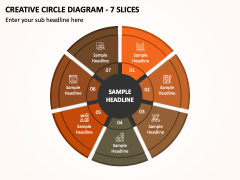 Creative Circle Diagram - 7 Slices PPT Slide 1