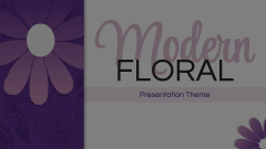 Modern Floral Theme Animated Presentation - SketchBubble