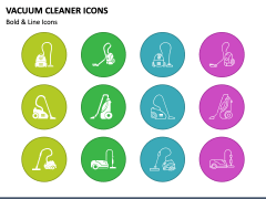 Vacuum Cleaner Icons PPT Slide 2