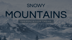 Snowy Mountains Theme Animated Presentation - SketchBubble
